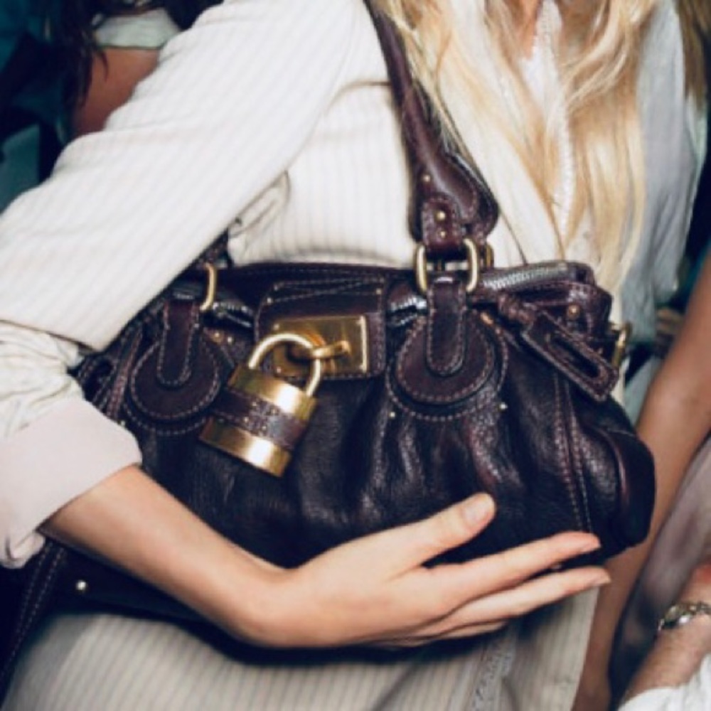 Chloe Paddington medium satchell with padlock